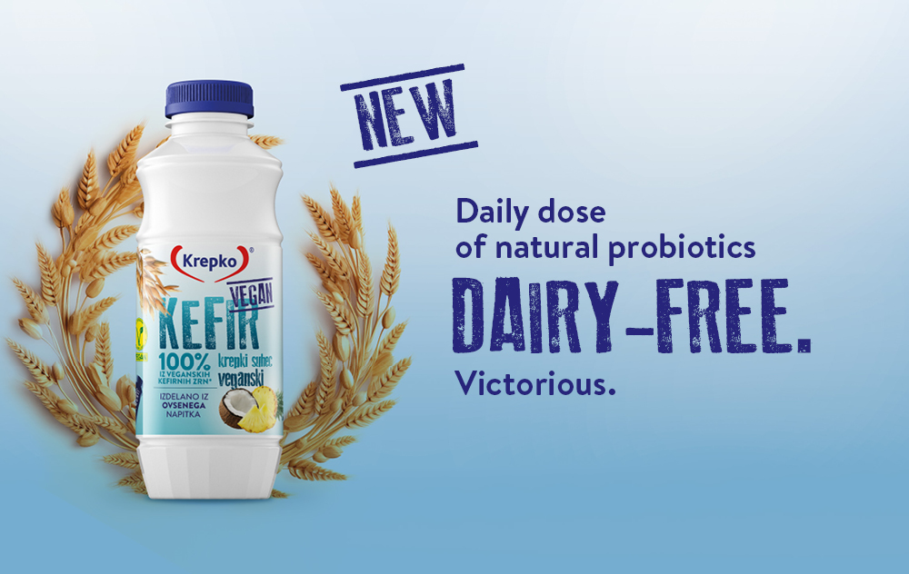 NEW! Natural probiotics in a vegan kefir